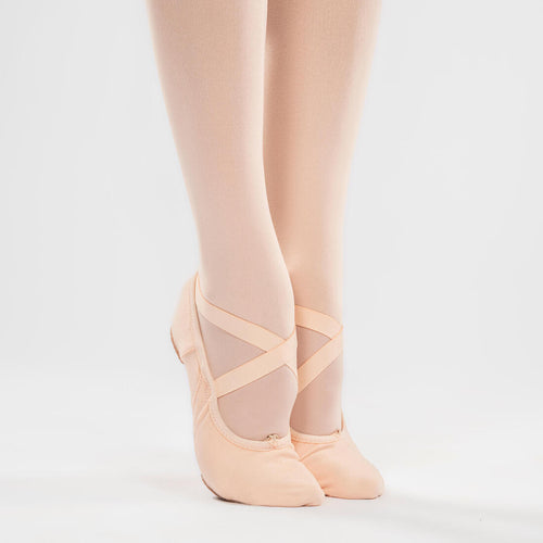 





Demi-pointes de danse classique bi-semelles en toile femme, saumon