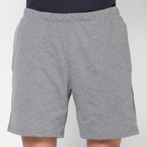 





Short Fitness homme coton droit avec poche clés - 100 gris court