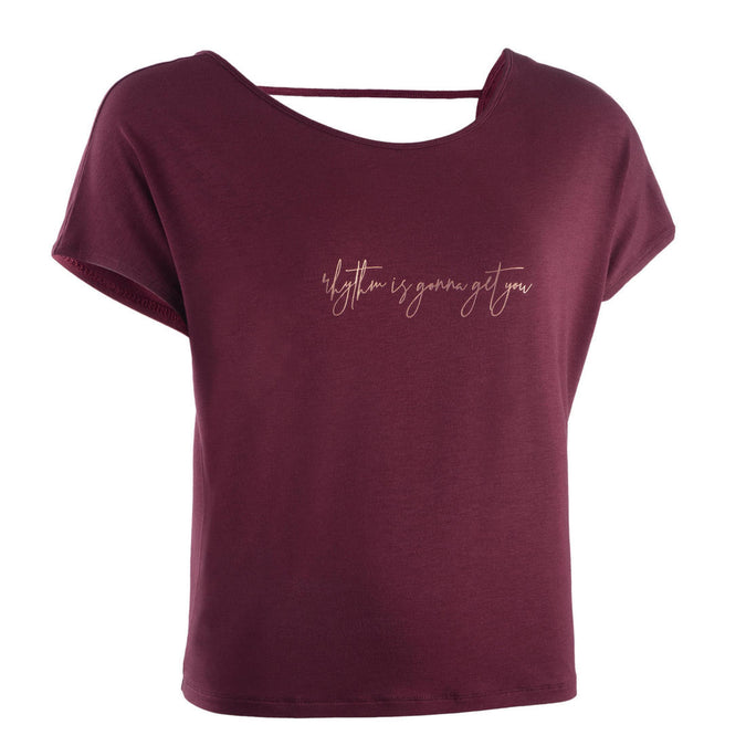 





T-shirt danse moderne bordeaux fluide femme, photo 1 of 10