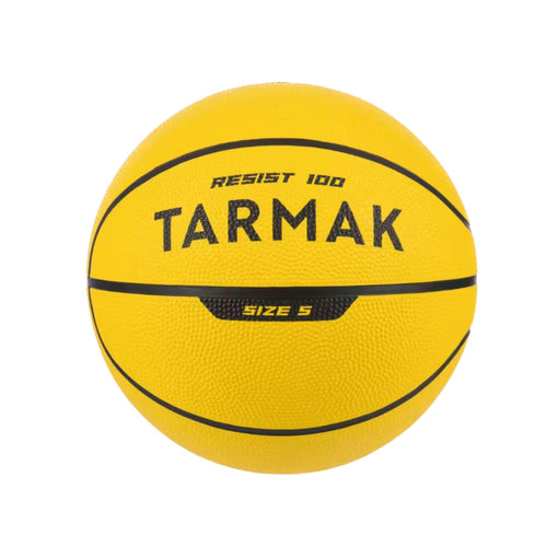 





Ballon de basket R100 de taille 5 jaune jusqu'à 10 ans pour débuter.