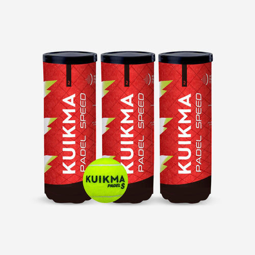 





Tripack balles de padel pressurisées - Kuikma PB Speed