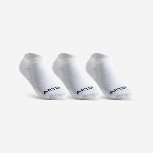 





CHAUSSETTES SPORTS DE RAQUETTES BASSES ENFANT ARTENGO  RS 100 BLANC LOT DE 3