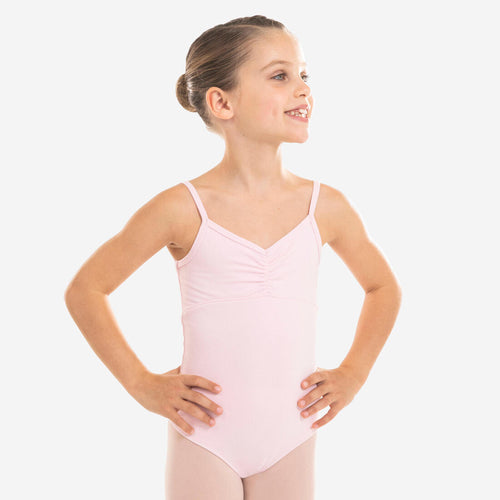 





Justaucorps danse classique rose pale fines bretelles filles