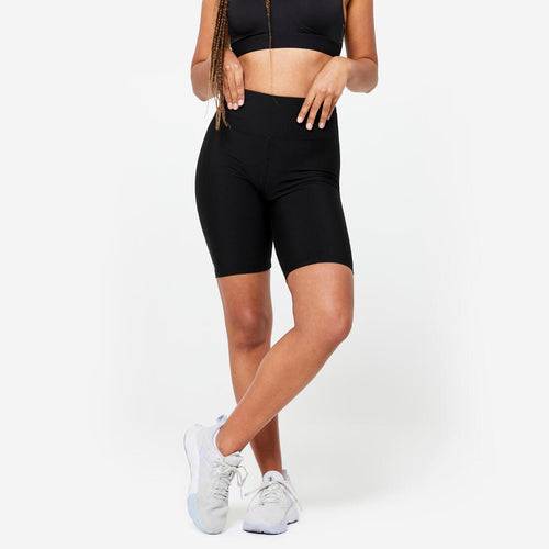 





Cycliste taille haute Fitness Cardio Femme Noir