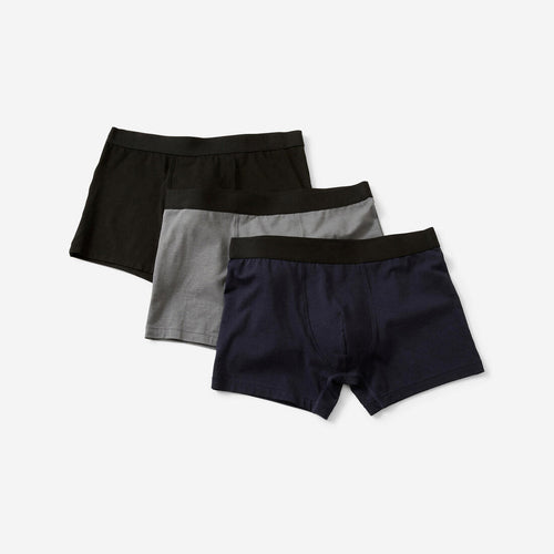 





Lot x3 Boxer Fitness Homme - 500 noir / gris / bleu marine